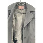 Anne Klein Black Women's Single-Breasted Long Wool Peacoat - Size Small Photo 6