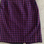Talbots  Pink Purple Wool Blend Houndstooth Textured Pencil Skirt 18W Office Photo 2