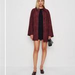 Reformation Veda Celine Jacket Wine Photo 2