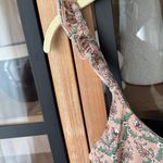 Roller Rabbit  block print one piece swimsuit floral ruffle straps scoop neck Photo 4