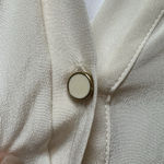 Robert Graham NWT 100% Silk Ivory Long Sleeve Button Down Shirt Blouse XS Lexi Photo 11