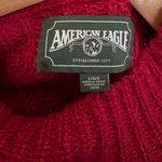 American Eagle 💥  Outfitters Red Mock Neck Cable Knit Sweater Photo 2