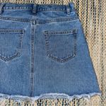 Brandy Melville John Galt Light Medium Wash Blue Denim Mini Skirt One Size Photo 6