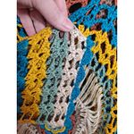 Roz & Ali  Women's Multicolored Floral‎ Crochet Scoop-Neck Sweater Size L/XL Photo 4