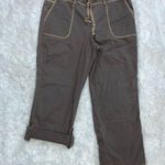 Eddie Bauer Wide Leg Cargo Style Pants Women’s Sz 14 Brown Photo 4