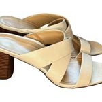 Vionic  Merlot Soft Leather Strappy Sandal in Cream - size 10 Photo 0