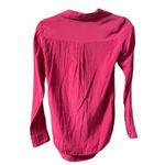 Karina Grimaldi  HOT PINK SILK SCOOP NECK BLOUSE Photo 1