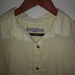 Andrew Marc Marc NY S Yellow Gingham Check Shirt Dress Photo 1