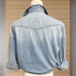 American Eagle Soft Faded Denim Shirt Ralph Lauren Classic Western Boho Vibes Chic AE M Photo 2