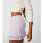 Urban Outfitters NWT  Luccia Lace Trim ‎ Mini Slip Skirt Size Small Photo 1