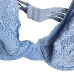 Aerie  unlined plunge 36D baby blue lace bra Photo 1