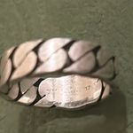 Gucci Sterling Silver Interlocking Curb Chain Ring Photo 6