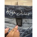 Ariya Jeans Juniors Light Wash Skinny Denim Jeans Distressed Low Rise Size 9/10 Photo 1