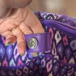 Vera Bradley Crosstown Tote Shoulder Bag Purple Lilac Tapestry Retired Pattern Photo 15