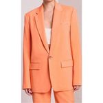 ALC Frank NWT A.L.C. dakota jacket single button blazer clementine orange sz 4 Photo 0