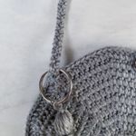 Cute Crocheted Small Silver Circle Crossbody Purse!✨ Photo 4