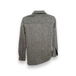 Eddie Bauer Women’s Gray Brown Button Down Knit Sweater Shirt w/ Pockets Large Photo 1