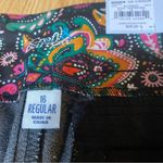 Croft & Barrow 🏷️🏷️NWT Croft & borrow paisley woven the effortless stretch pant ladies reg 16 Photo 3