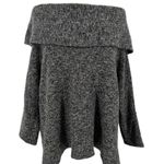 Bobi Los Angeles Off-Shoulder Half Sleeve Knit Top Charcoal Gray Size Medium Photo 0