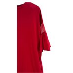 Umgee  red t-shirt dress short bell sleeve mesh detail mini dress casual Photo 3