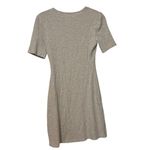 Reformation  Beige Ribbed Knit Mini Dress Size Small Photo 2