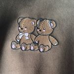 Cozy Brown Bear Women's Hoodie Size M Photo 2
