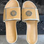 Tommy Hilfiger  Gold Slip On Open Toe Flip Flop Photo 2