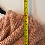 Anthropologie  Pink Waffle Knit Flowy Sweater Boho Cowlneck Women's size Small Photo 6
