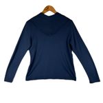 Peruvian Connection ‎ Womens Top L Blue Long Sleeve Cowl Neck Knit Pullover Photo 1