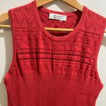 Bailey 44 Strech Knit Flounce Red Dress Sz M Photo 2