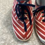 Kate Spade  Keds Lace-up Canvas‎ Sneaker Red White Stripes Size 9 Photo 1