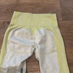 Gymshark - Hyper Amplify Leggings - Light Grey Marl/Lime - Small Photo 3