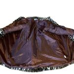 VINTAGE 1980'S BEBE NOSH BLACK & TAN ANIMAL PRINT FAUX FUR COAT (M) Size M Photo 9