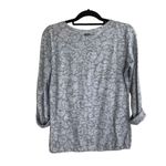 Columbia  Sportswear Gray Tonal Long Sleeve Drawstring Hem Top Size M Photo 2