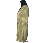 Amanda Uprichard  Silk Button Green Dress Photo 2