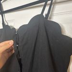 Maeve Anthropologie Femme Scalloped Stretch Jumpsuit Black Size 8 Photo 9