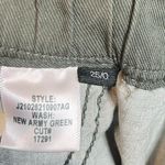 Veronica Beard  Tedi Paperbag Pants Green Women’s Size 25 High Rise Cropped Twill Photo 12