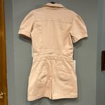 Anthropologie  pilcro The Kit Denim Romper Jumpsuit‎ Pink Short Sleeve Utility 8 Photo 6