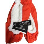 Snoozies Couture Slippers Faux Fur Inside Red Pin Dots Bow Size Small 5/6 NWT Photo 2