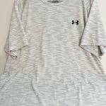 Under Armour  The Tech Tee Men's Gray Performance Striped Shirt Photo 0