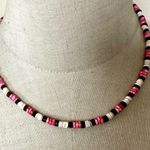 Pink and black puka shell necklace Photo 0