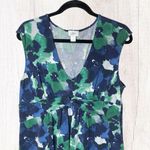 Loft  Cap-Sleeve V-neck Jersey Knit Mini Dress A-line Silhouette, XL Photo 1