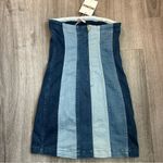 Show Me Your Mumu NWT  Strapless Denim Mini Dress Concert Country Western Size XS Photo 3