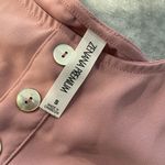 Zenana Outfitters Premium Size S Dusty Pink Batwing Sleeve Pullover Blouse Pearl Buttons Photo 9