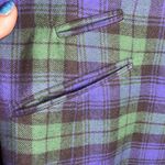 Susan Bristol Vintage  100% wool plaid blazer jacket Photo 6