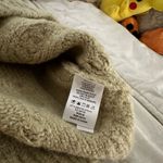 Peach Love California Peach Love Women’s Medium Green Patchwork Chunky Sweater Photo 6