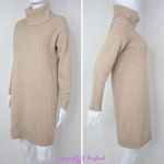 Madewell NEW  merino wool turtle‎ neck sweater ribbed sweater dress, XS Photo 3