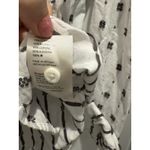 Maeve Anthropologie Clip Dot Relaxed Button Down White Black Size 4 Photo 6