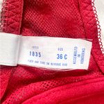 Marilyn Monroe Vintage Warner’s  Vibrant Red Lace Front Close Bra Size 36C Photo 9