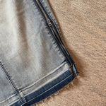 Bebe Women's Light Wash Denim Pencil Skirt with Side Zippers Size 26 Photo 1